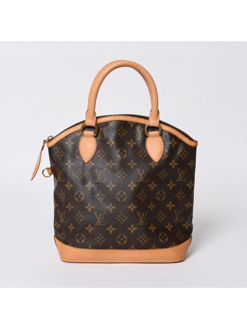 Louis Vuitton Monogram Lockit Handbag Vachetta Leather